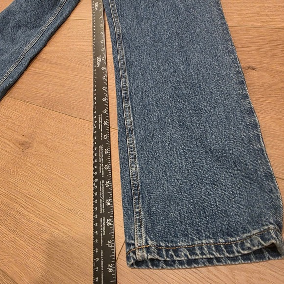 Everlane Curvy 90s Cheeky Straight Jean Northridge Blue Organic Cotton 28 Reg - Picture 9 of 13